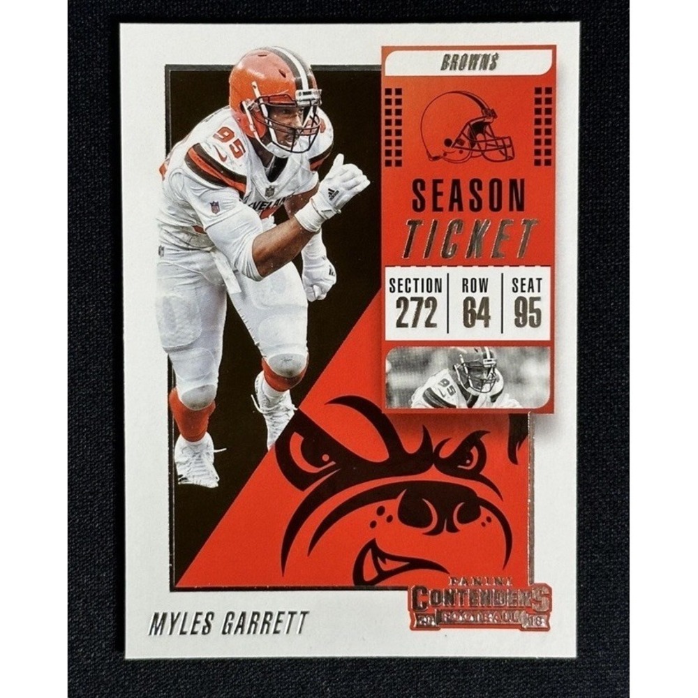 2018 Panini Contenders‎ Myles Garrett #75 Season Ticket Football Browns